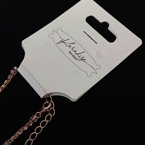 PARADISE BOUTIQUE Delicate Gold-Toned Layered Necklace, 20" - Picture 2 of 2